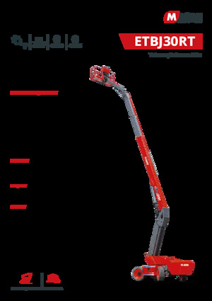 Kołowe teleskopowe platformy robocze MAGNI ETBJ30RT
