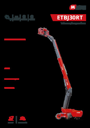 Kołowe teleskopowe platformy robocze MAGNI ETBJ30RT
