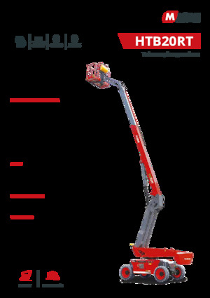 Kołowe teleskopowe platformy robocze MAGNI HTB20RT