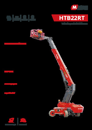 Kołowe teleskopowe platformy robocze MAGNI HTB22RT