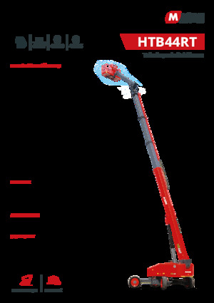 Kołowe teleskopowe platformy robocze MAGNI HTB44RT