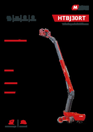 Kołowe teleskopowe platformy robocze MAGNI HTBJ30RT
