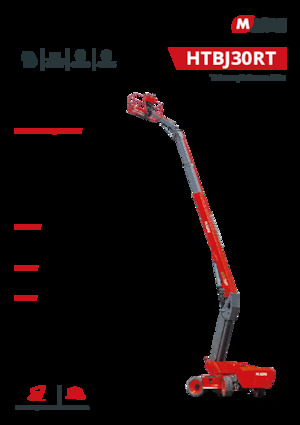 Kołowe teleskopowe platformy robocze MAGNI HTBJ30RT