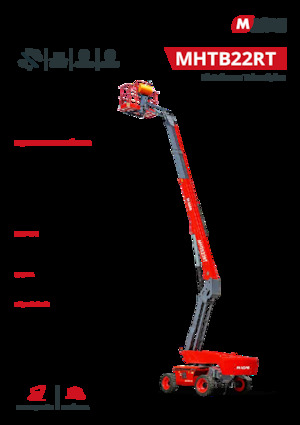 Kołowe teleskopowe platformy robocze MAGNI MHTB22RT