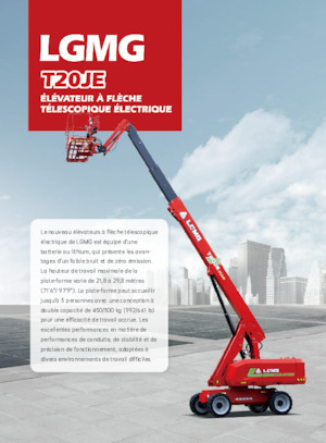 Kołowe teleskopowe platformy robocze LGMG  T20JE