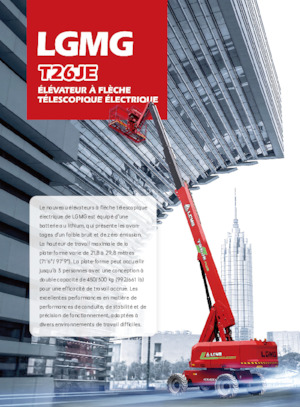 Kołowe teleskopowe platformy robocze LGMG  T26JE