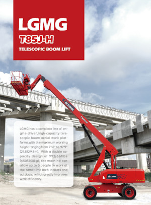 Kołowe teleskopowe platformy robocze LGMG  T85J-H