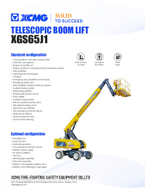 Kołowe teleskopowe platformy robocze XCMG XGS65J1