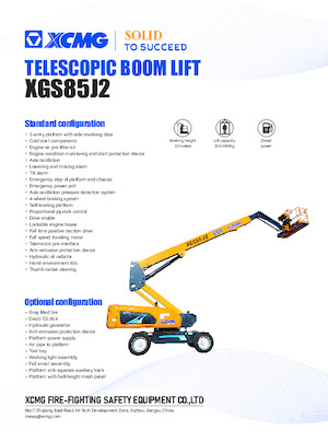 Kołowe teleskopowe platformy robocze XCMG XGS85J2