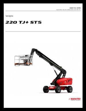 Kołowe teleskopowe platformy robocze Manitou 220 TJ+ ST5