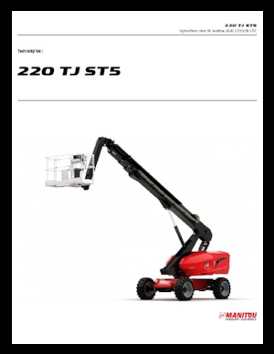 Kołowe teleskopowe platformy robocze Manitou 220 TJ+