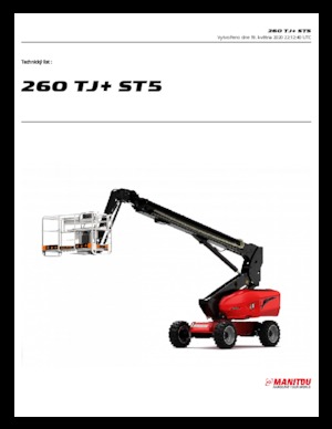 Kołowe teleskopowe platformy robocze Manitou 260 TJ+ ST3A