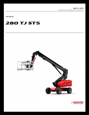 Kołowe teleskopowe platformy robocze Manitou 280 TJ ST5