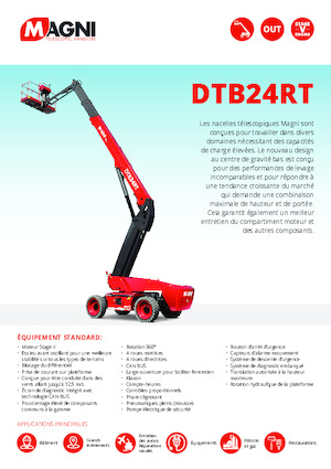 Kołowe teleskopowe platformy robocze MAGNI DTB24RT