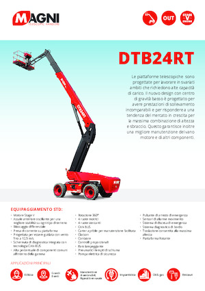 Kołowe teleskopowe platformy robocze MAGNI DTB24RT