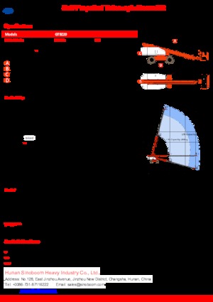 Kołowe teleskopowe platformy robocze Sinoboom GTBZ20