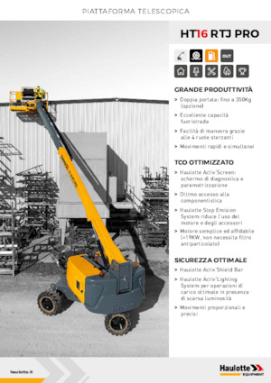 Kołowe teleskopowe platformy robocze Haulotte HT16 RTJ PRO