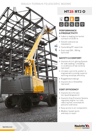 Kołowe teleskopowe platformy robocze Haulotte HT28 RTJ O