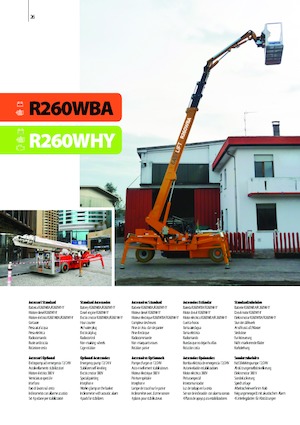 Kołowe teleskopowe platformy robocze Easy Lift R260WHY 