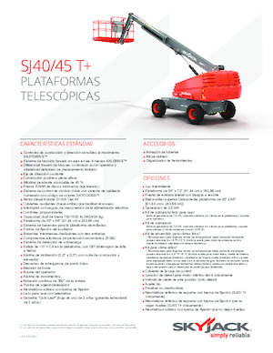 Kołowe teleskopowe platformy robocze Skyjack SJ 45 T+