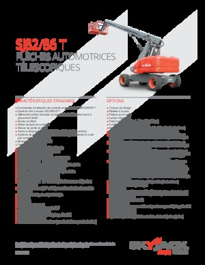 Kołowe teleskopowe platformy robocze Skyjack SJ 82 T