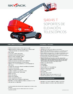 Kołowe teleskopowe platformy robocze Skyjack SJ 40 T
