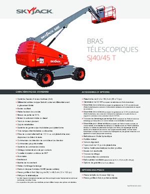 Kołowe teleskopowe platformy robocze Skyjack SJ 40 T