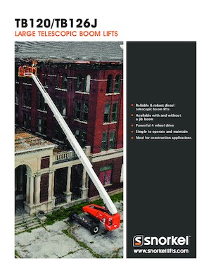 Kołowe teleskopowe platformy robocze Snorkel TB126J