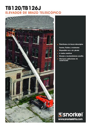 Kołowe teleskopowe platformy robocze Snorkel TB126J