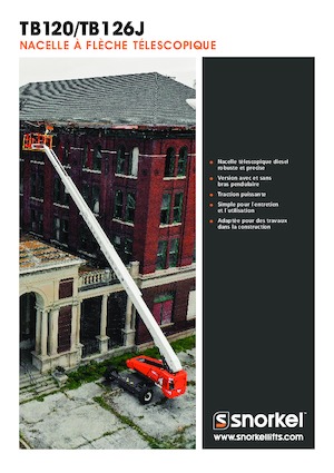 Kołowe teleskopowe platformy robocze Snorkel TB126J