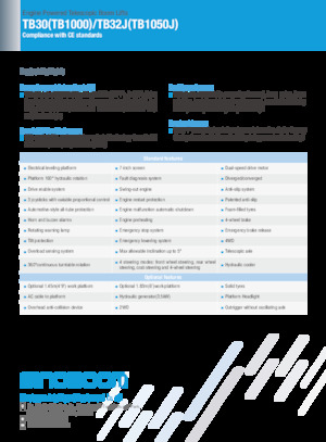 Kołowe teleskopowe platformy robocze Sinoboom TB30