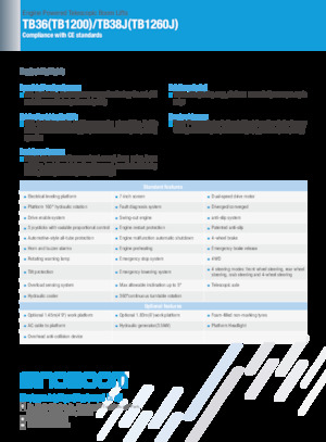 Kołowe teleskopowe platformy robocze Sinoboom TB36