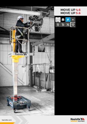Kołowe platformy robocze z masztem pionowym Haulotte Move Up 5.6 