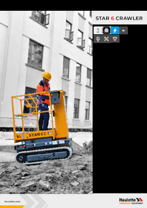 Kołowe platformy robocze z masztem pionowym Haulotte Star 6 Crawler