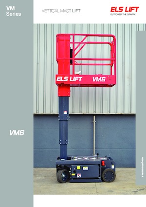 Kołowe platformy robocze z masztem pionowym ELS Lift VM6