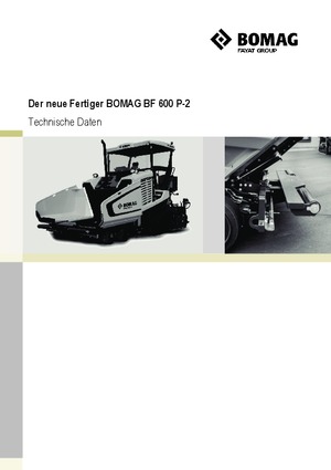 Kołowa betoniarka drogowa Bomag BF 600 P-2 S 500