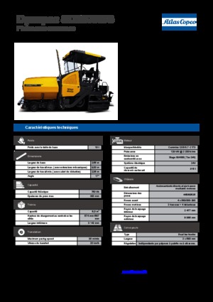 Kołowa betoniarka drogowa Dynapac SD 2500 WS