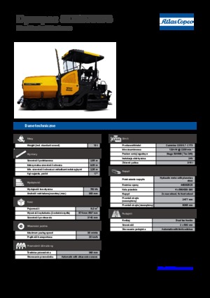 Kołowa betoniarka drogowa Dynapac SD 2500 WS