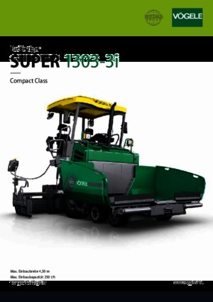 Kołowa betoniarka drogowa Vögele Super 1303-3i
