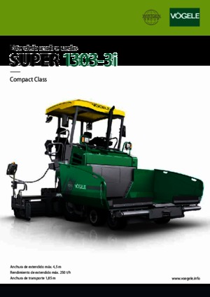 Kołowa betoniarka drogowa Vögele Super 1303-3i