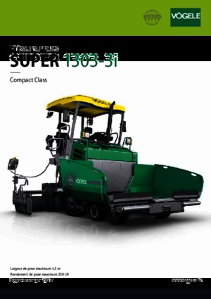 Kołowa betoniarka drogowa Vögele Super 1303-3i