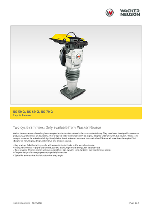 Ubijaki wibracyjne diesel i benzynowe Wacker BS 60-2, 11