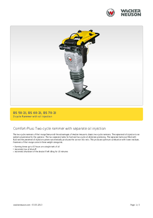 Ubijaki wibracyjne diesel i benzynowe Wacker BS 70-2i 11