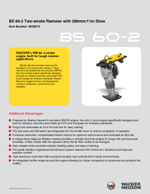 Ubijaki wibracyjne diesel i benzynowe Wacker Neuson BS60-2 11