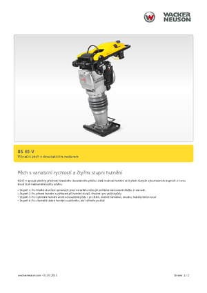 Ubijaki wibracyjne diesel i benzynowe Wacker BS 65 V 11