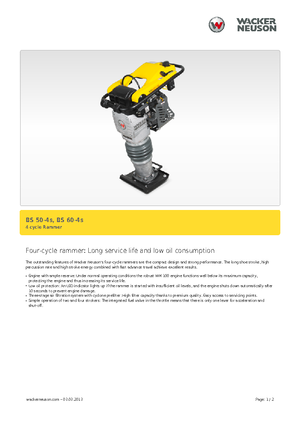 Ubijaki wibracyjne diesel i benzynowe Wacker Neuson BS 60-4 As 11