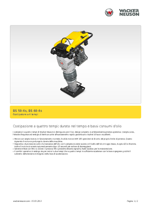Ubijaki wibracyjne diesel i benzynowe Wacker Neuson BS 60-4 As 11