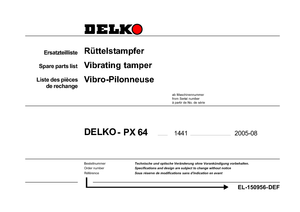 Ubijaki wibracyjne diesel i benzynowe Delko PH 64