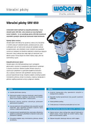 Ubijaki wibracyjne diesel i benzynowe weber mt SRV 650