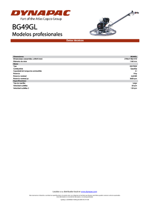 Zacieraczki samojezdne Dynapac BG 49 GL